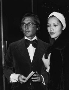 Robert Evans and Barbara Carrera