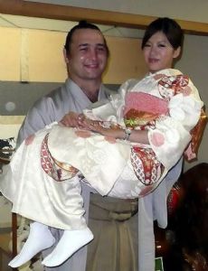 Kotoōshū Katsunori and Asako Ando