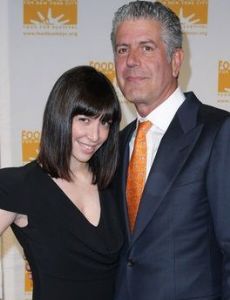 Anthony Bourdain and Ottavia Busia