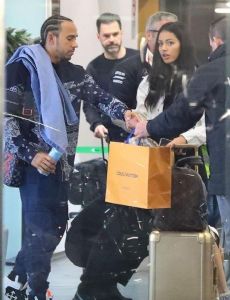 Lewis Hamilton and Cindy Kimberly