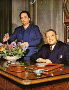 Rene Coty and Germaine Coty
