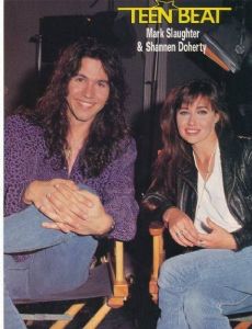 Shannen Doherty and Mark Slaughter