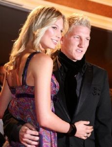 Bastian Schweinsteiger and Sarah Brandner