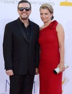 Ricky Gervais and Jane Fallon