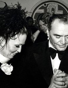 Ernest Borgnine and Tova Traesnaes