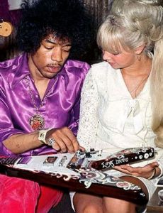 Jimi Hendrix and Roselyn Morris