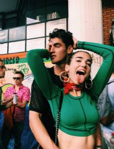 Dua Lipa and Isaac Carew