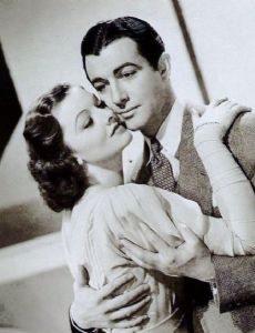 Robert Taylor and Myrna Loy