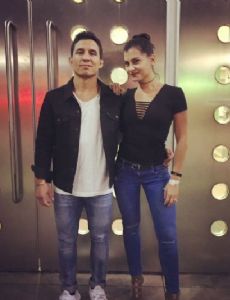 Megan Olivi and Joseph Benavidez