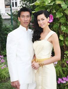 Natalie Glebova and Paradorn Srichaphan