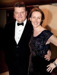 Rhona Gemmell and Robbie Coltrane