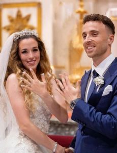 Diogo Jota and Rute Cardoso