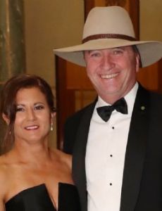 Natalie Abberfield and Barnaby Joyce