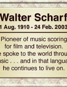 Walter Scharf