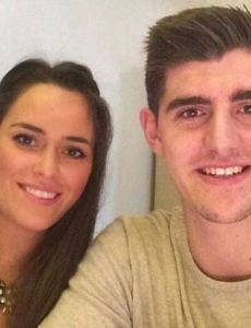 Thibaut Courtois and Marta Domínguez (I)