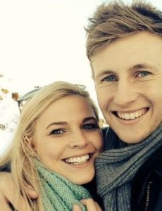 Joe Root and Carrie Cotterell
