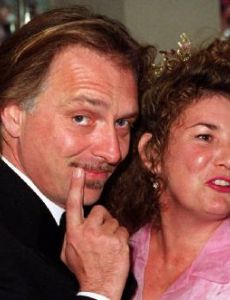 Rik Mayall and Barbara Robbin