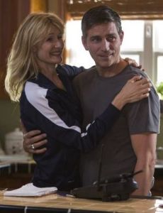 Jim Caviezel and Laura Dern