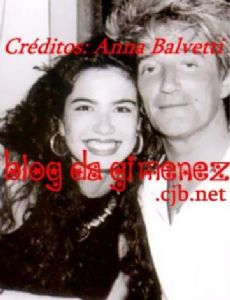 Luciana Morad and Rod Stewart