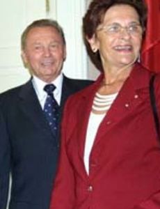 Rudolf Schuster and Irena Schusterová