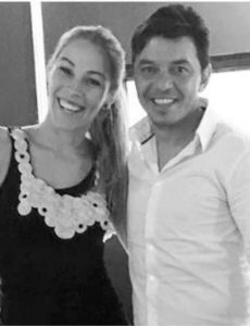 Marcelo Gallardo and Geraldine La Rosa