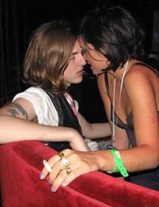 Wade Oates and Lily Allen