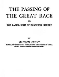 The Passing of the Great Race