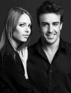 Fernando Alonso and Dasha Kapustina