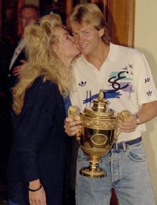 Stefan Edberg and Annette Olsen