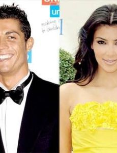 Kim Kardashian and Cristiano Ronaldo