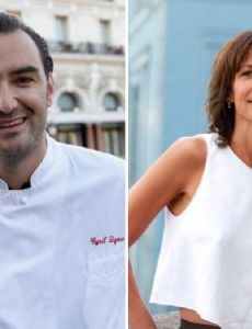 Cyril Lignac and Sophie Marceau