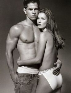 Kate Moss and Mark Wahlberg