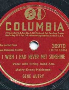 I Wish I Had Never Met Sunshine