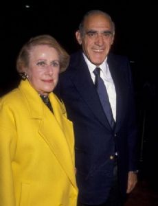 Abe Vigoda and Beatrice Schy