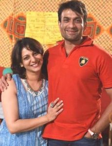 Madhura Velankar and Abhijeet Satam
