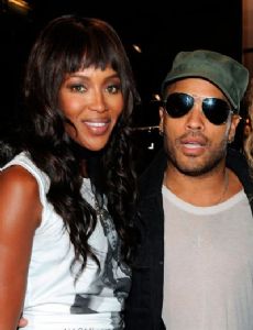 Naomi Campbell and Lenny Kravitz