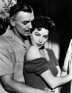 Ava Gardner and Clark Gable