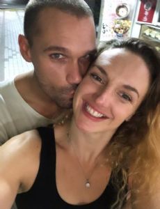 Katinka Hosszú and Máté Gelencsér