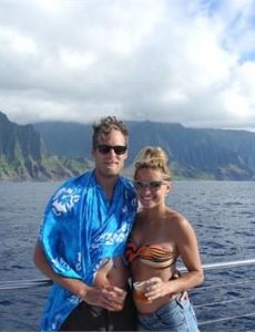 Christine Lakin and Brandon Breault