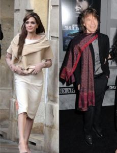 Mick Jagger and Angelina Jolie