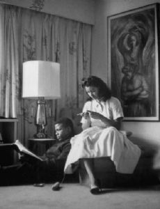 Sidney Poitier and Juanita Hardy