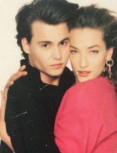 Tatjana Patitz and Johnny Depp
