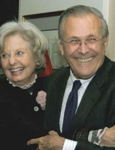 Donald Rumsfeld and Joyce Pierson