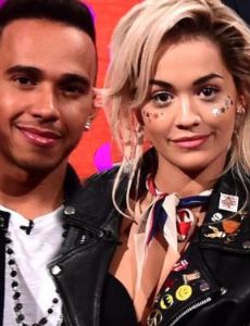 Rita Ora and Lewis Hamilton