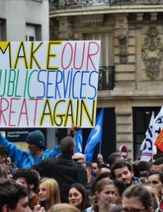 Protests against Emmanuel Macron