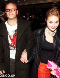 Keith Flint and Gail Porter
