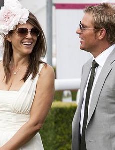 Elizabeth Hurley and Shane Warne