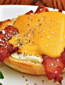 Bacon, egg and cheese sandwich