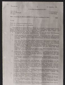 August Frank memorandum