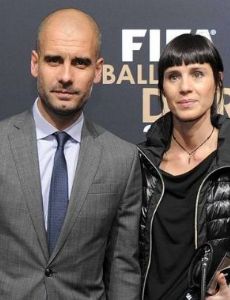 Josep Guardiola and Cristina Serra